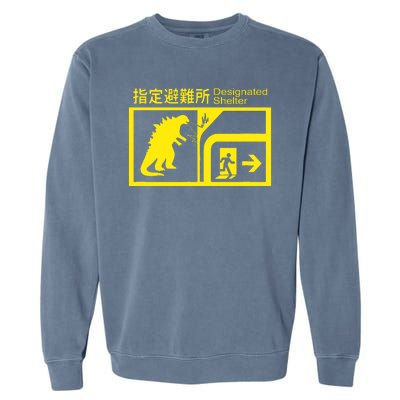 Monsterverse In Case Of Attack Garment-Dyed Sweatshirt