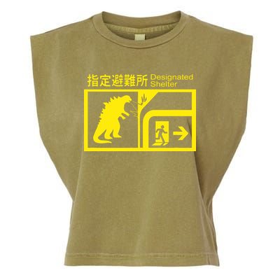 Monsterverse In Case Of Attack Garment-Dyed Women's Muscle Tee