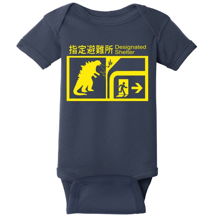 Monsterverse In Case Of Attack Baby Bodysuit