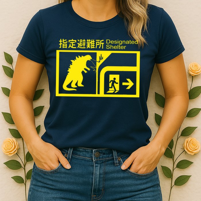 Monsterverse In Case Of Attack Womens T-Shirt