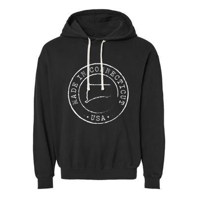 Made In Connecticut State Pride Ct Garment-Dyed Fleece Hoodie