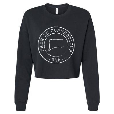 Made In Connecticut State Pride Ct Cropped Pullover Crew