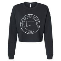 Made In Connecticut State Pride Ct Cropped Pullover Crew
