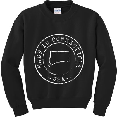 Made In Connecticut State Pride Ct Kids Sweatshirt