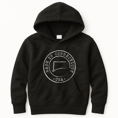 Made In Connecticut State Pride Ct Kids Hoodie