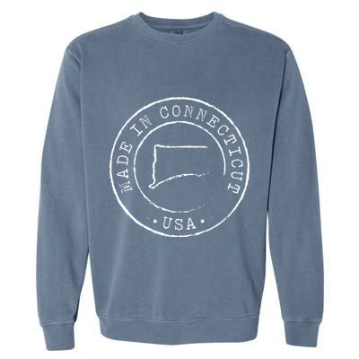 Made In Connecticut State Pride Ct Garment-Dyed Sweatshirt