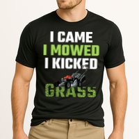 Mens I Came I Mowed I Kicked Grass Funny Lawn Mowing Gardener Cooling Performance Crew T-Shirt