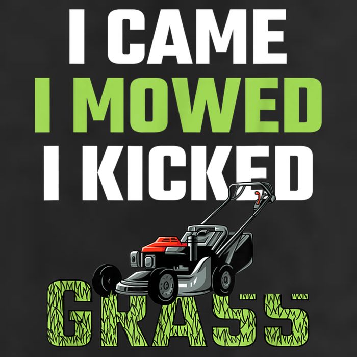 Mens I Came I Mowed I Kicked Grass Funny Lawn Mowing Gardener Adult Drive Performance Visor
