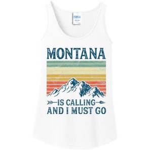 Montana Is Calling And I Must Go Ladies Essential Tank