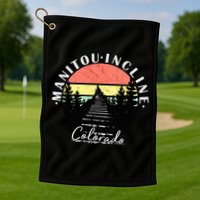 Manitou Incline Colorado Springs Golf Towel
