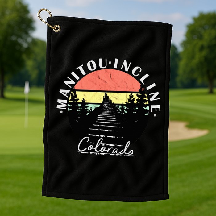 Manitou Incline Colorado Springs Golf Towel