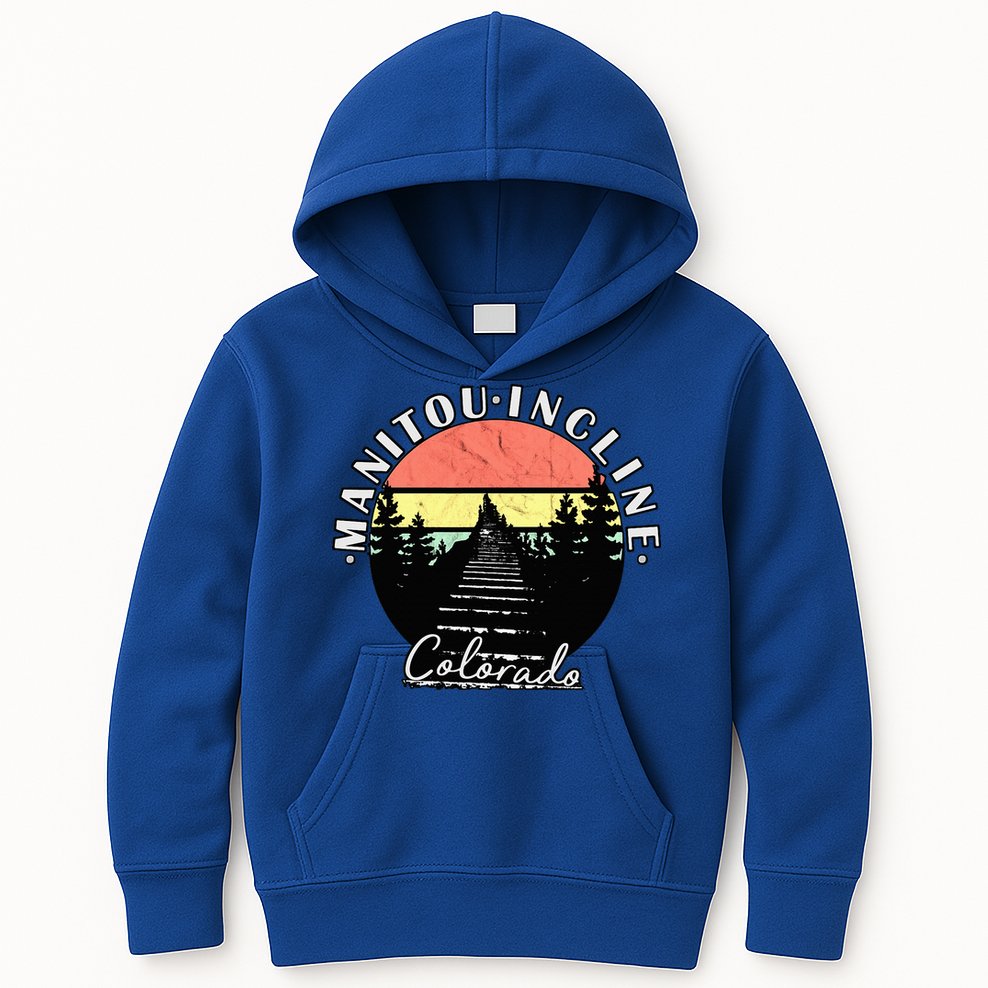 Manitou Incline Colorado Springs Kids Hoodie