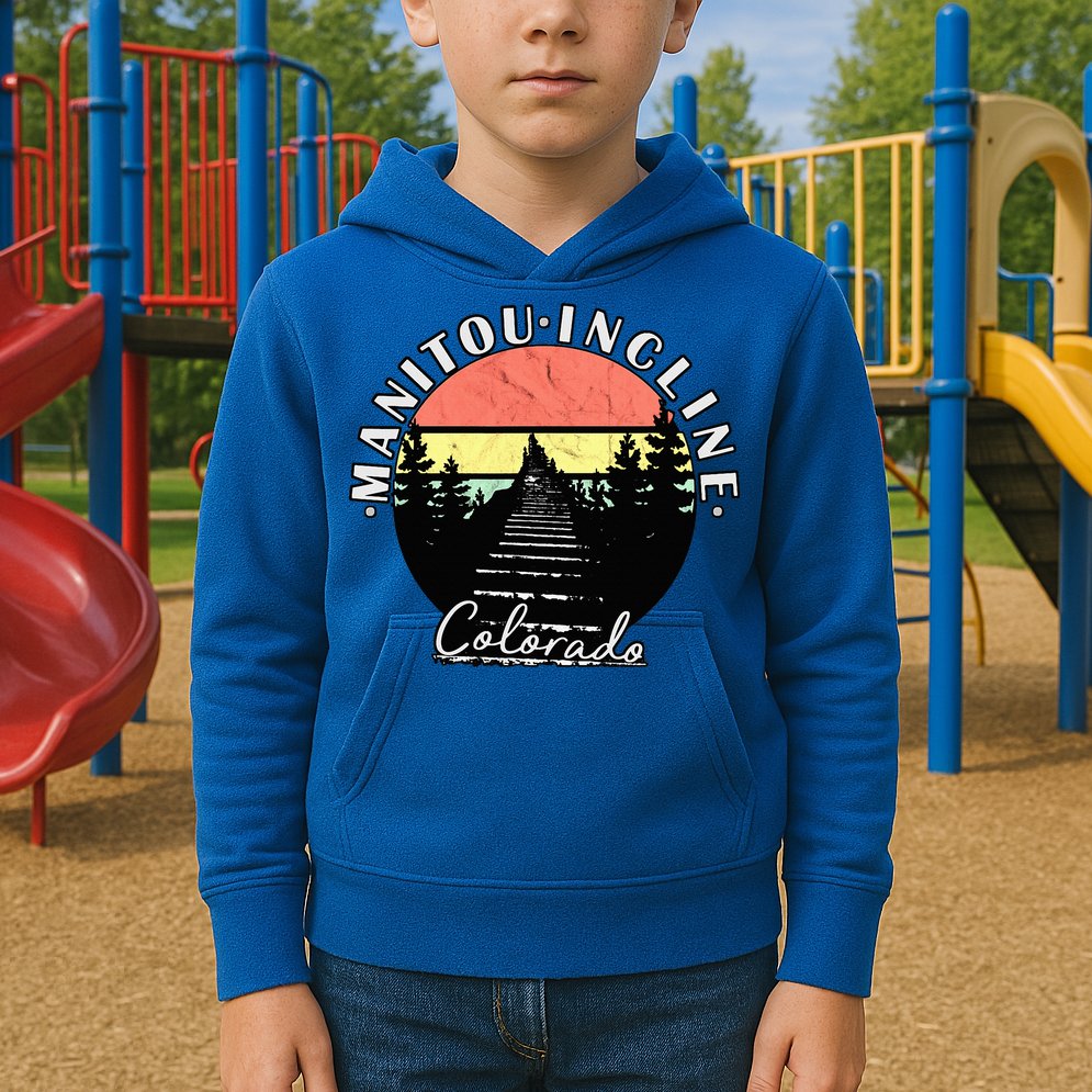 Manitou Incline Colorado Springs Kids Hoodie