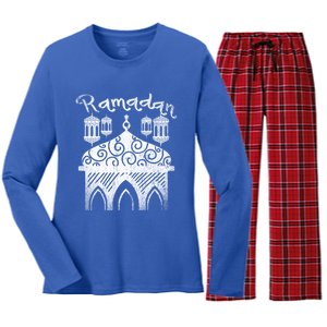 Muslim Islamic Celebration Karim Fasting Islam Ramadan Cute Gift Women's Long Sleeve Flannel Pajama Set 