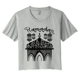 Muslim Islamic Celebration Karim Fasting Islam Ramadan Cute Gift Women's Crop Top Tee