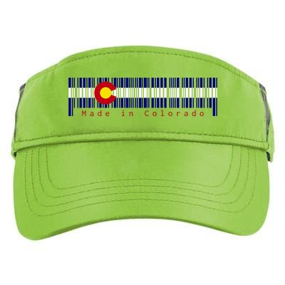 Made In Colorado Barcode Flag Adult Drive Performance Visor