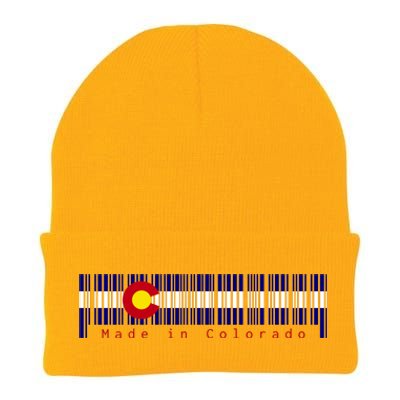 Made In Colorado Barcode Flag Knit Cap Winter Beanie