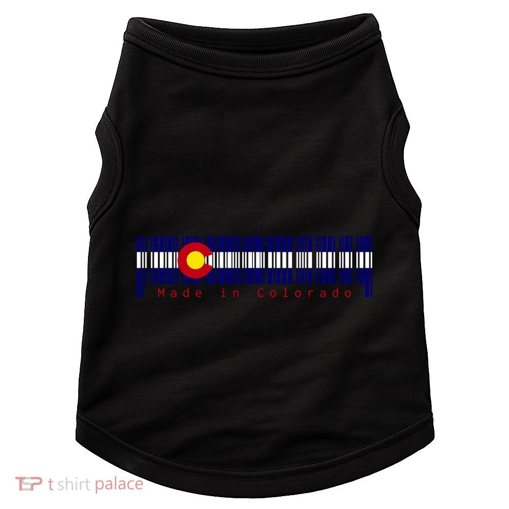 Made In Colorado Barcode Flag Doggie Tank