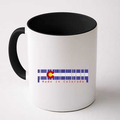 Made In Colorado Barcode Flag Mug