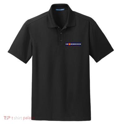 Made In Colorado Barcode Flag Dry Zone Grid Polo