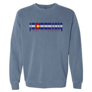 Made In Colorado Barcode Flag Garment-Dyed Sweatshirt