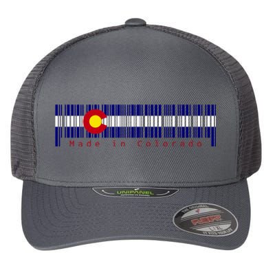 Made In Colorado Barcode Flag Flexfit Unipanel Trucker Cap