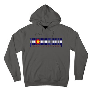 Made In Colorado Barcode Flag Hoodie