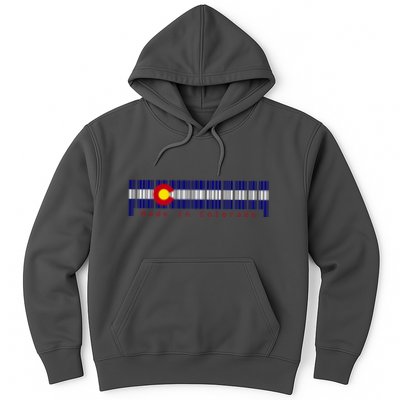 Made In Colorado Barcode Flag Hoodie