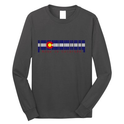 Made In Colorado Barcode Flag Long Sleeve Shirt