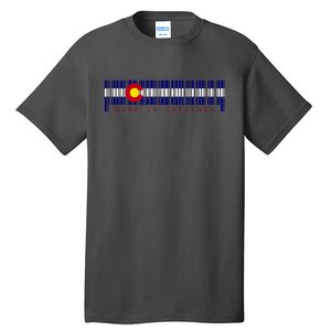 Made In Colorado Barcode Flag Tall T-Shirt