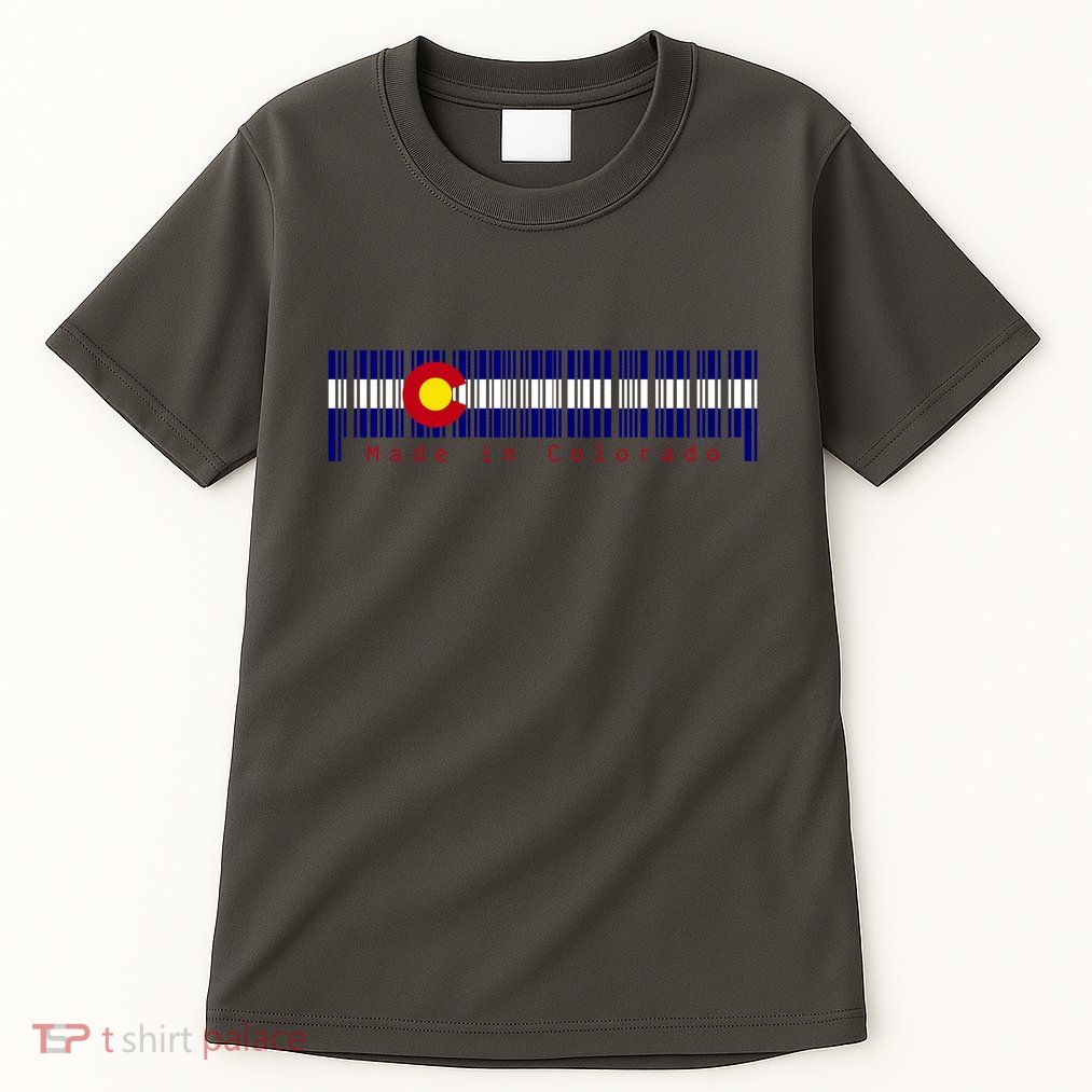 Made In Colorado Barcode Flag Tall T-Shirt