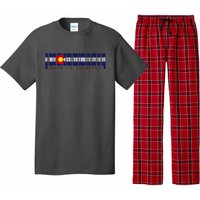 Made In Colorado Barcode Flag Pajama Set