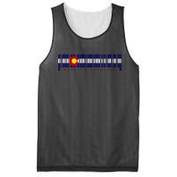 Made In Colorado Barcode Flag Mesh Reversible Basketball Jersey Tank