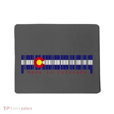 Made In Colorado Barcode Flag Mousepad