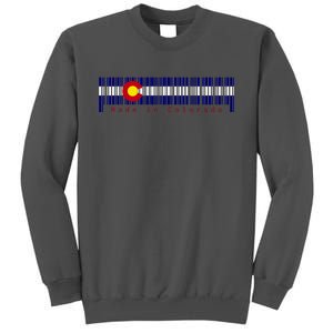 Made In Colorado Barcode Flag Tall Sweatshirt