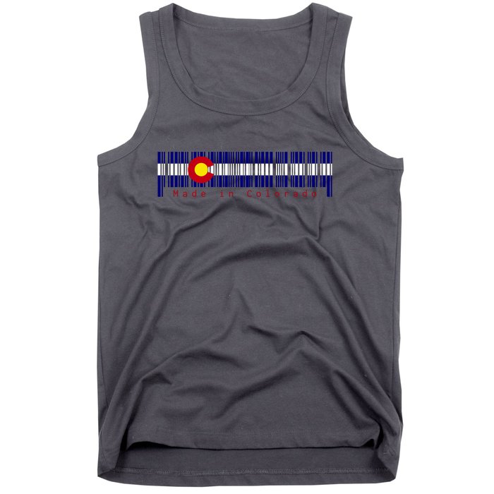 Made In Colorado Barcode Flag Tank Top