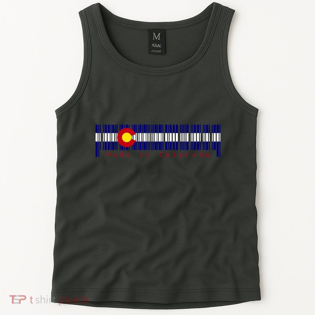 Made In Colorado Barcode Flag Tank Top