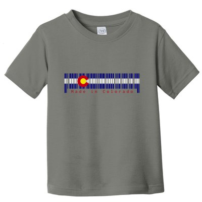 Made In Colorado Barcode Flag Toddler T-Shirt