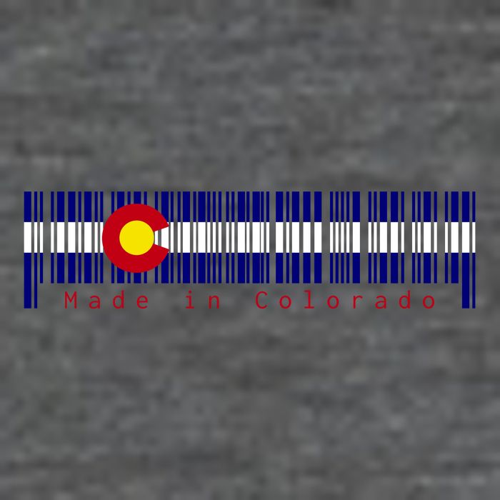 Made In Colorado Barcode Flag Womens T-Shirt