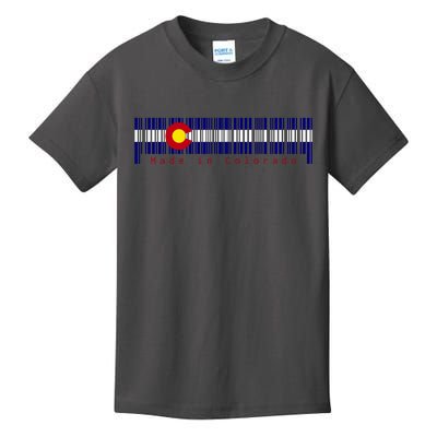 Made In Colorado Barcode Flag Kids T-Shirt