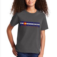 Made In Colorado Barcode Flag Kids T-Shirt