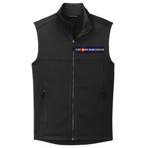 Made In Colorado Barcode Flag Collective Smooth Fleece Vest