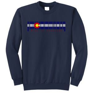 Made In Colorado Barcode Flag Sweatshirt