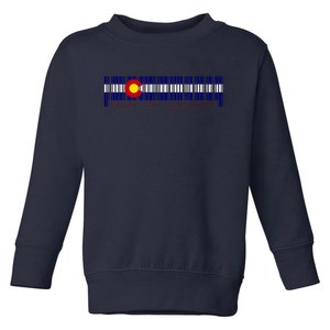 Made In Colorado Barcode Flag Toddler Sweatshirt