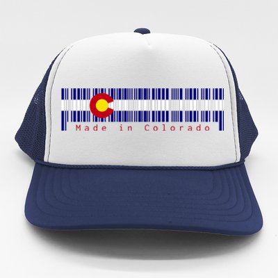 Made In Colorado Barcode Flag Trucker Hat