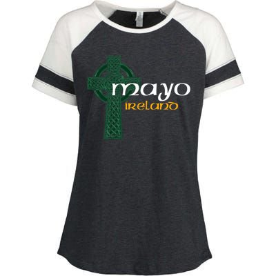 Mayo Ireland County Celtic Gaelic Football And Hurling Cute Gift Enza Ladies Jersey Colorblock Tee