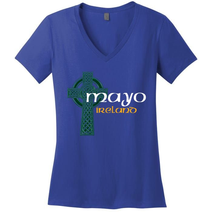 Mayo Ireland County Celtic Gaelic Football And Hurling Cute Gift Women's V-Neck T-Shirt