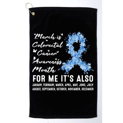 March Is Colorectal Cancer Awareness Month Colon Cancer Golf Towel
