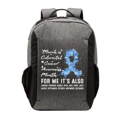 March Is Colorectal Cancer Awareness Month Colon Cancer Vector Backpack