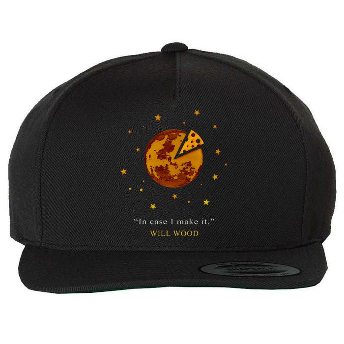 Meditation In Case I Make It Will Basic Wood Funny Wool Snapback Cap